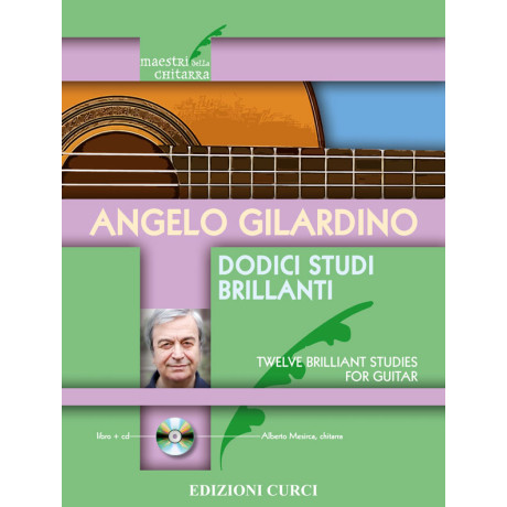Gilardino - 12 Studi Brillanti per Chitarra con CD