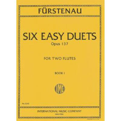 Furstenau 6 Duetti Facili Op.137 Per 2 Flauti Vol.1