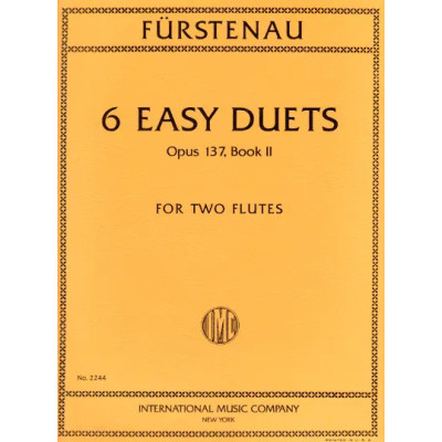 Furstenau 6 Duetti Facili Op.137 Per 2 Flauti Vol.2