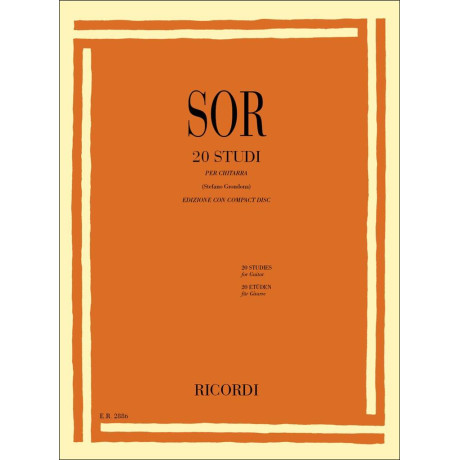 Sor - 20 Studi per Chitarra con CD