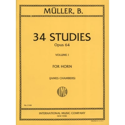 Muller - 34 Studi Op. 64 per Corno Vol.1