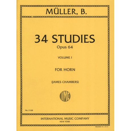 Muller - 34 Studi Op. 64 per Corno Vol.1
