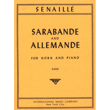 Senaillè - Sarabande and Allemande per Corno e Piano