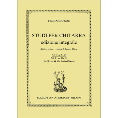 Sor - Studi per Chitarra Edizione Integrale Vol.1