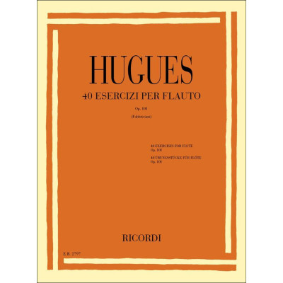 Hugues - 40 Esercizi Op. 101 per Flauto