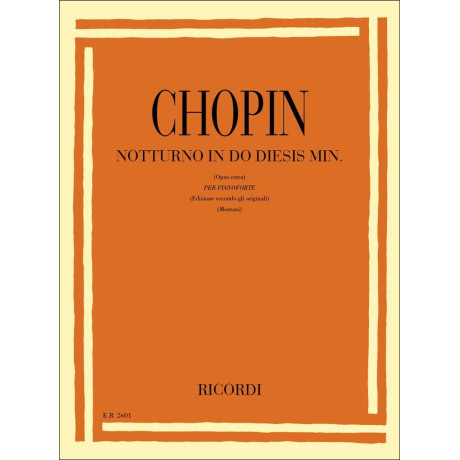 Chopin - Notturno in Do Diesis Minore per Pianoforte