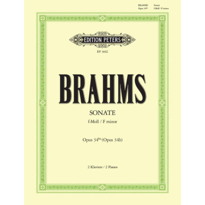 Brahms - Sonata in Fa Minore Op.34b per 2 Pianoforti