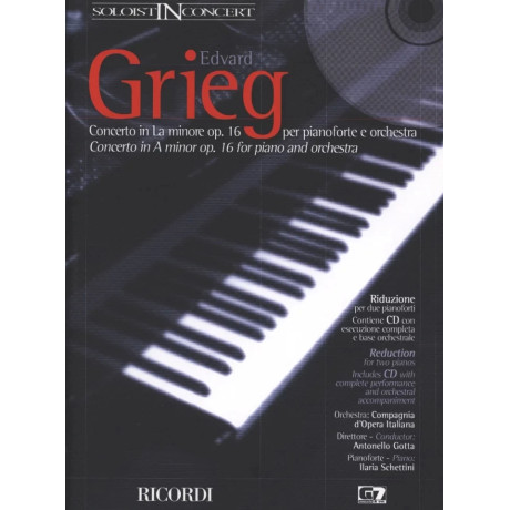 Grieg - Concerto in La Minore Op.16 per 2 Pianoforti con CD
