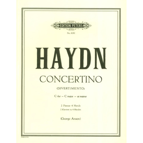 Haydn - Concertino in Do Maggiore  per 2 Pianoforti