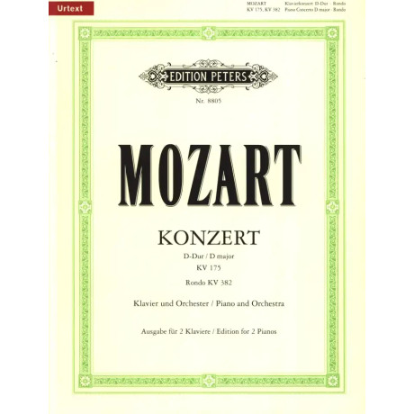 Mozart - Concerto in Re Maggiore KV175 e Rondò KV 382  per 2 Pianoforti con CD