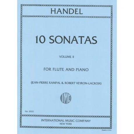 Handel - 10 Sonate Vol.2 Per Flauto e Piano