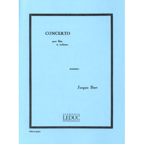 Ibert - Concerto per Flauto e Pianoforte