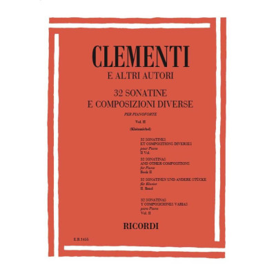 Clementi e altri Autori - 32 Sonatine e Composizioni Diverse per Pianoforte Vol.2
