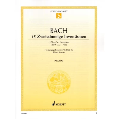 Bach - Invenzioni a 2 Voci BWV 772-786 per Pianoforte