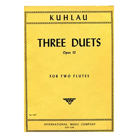 Kuhlau - 3 Duetti Op.10 per Due Flauti