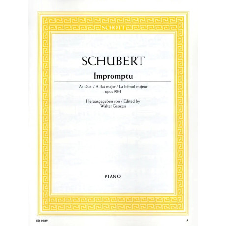 Schubert - Improvviso in Lab Maggiore Op.90 n.4 per Pianoforte