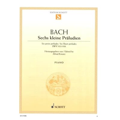 Bach - 6 Piccoli Preludi BWV 933-938 per Pianoforte