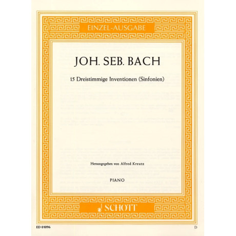 Bach - Invenzioni a 3 Voci BWV 787-801 per Pianoforte