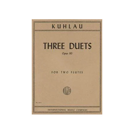 Kuhlau - Tre Duetti Op.80 per Due Flauti