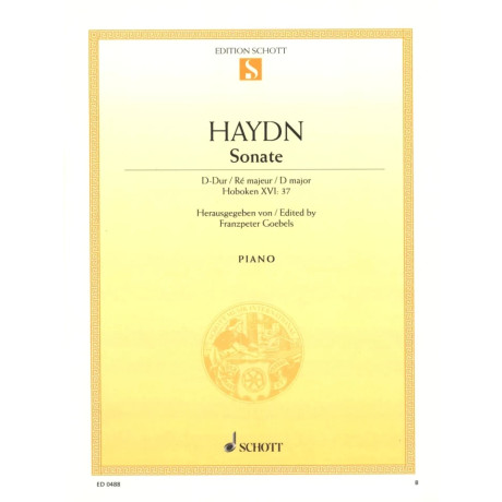 Haydn - Sonata in Re Maggiore Hob XVI: 37 per Pianoforte
