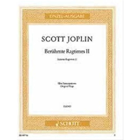 Joplin - Ragtimes Famosi Vol.2 per Pianoforte