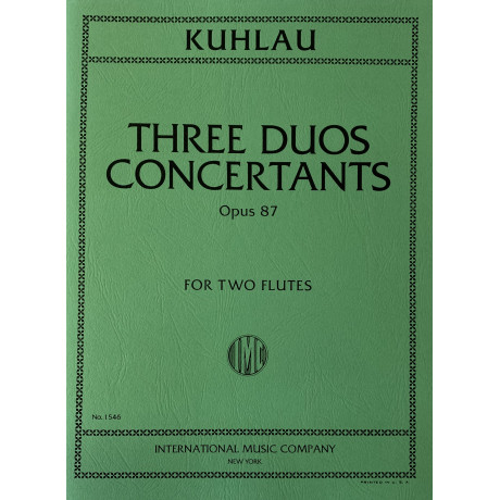 Kuhlau - Tre Duetti Concertanti Op.87 per 2 Flauti