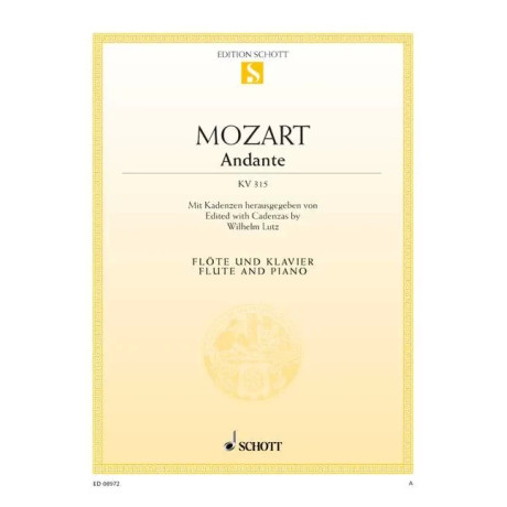 Mozart - Andante KV 315 per Flauto e Pianoforte