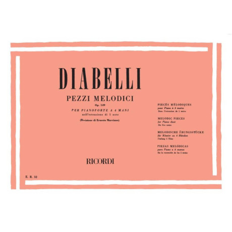 Diabelli - 28 Pezzi Melodici Op.149 per Pianoforte a 4 Mani