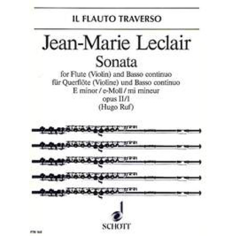 Leclair - Sonata in Mi Minore per Flauto e Piano