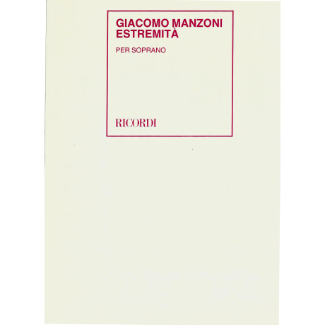 Manzoni - Estremità per Soprano
