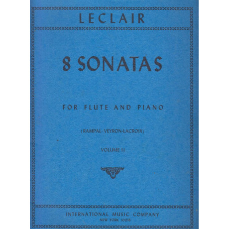 Leclair - 8 Sonate Vol.2 per Flauto e Piano