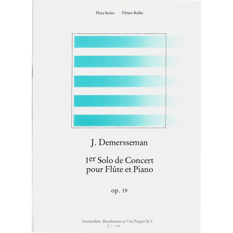 Demersseman 1er Solo  de Concert Op.19 Flauto E Piano