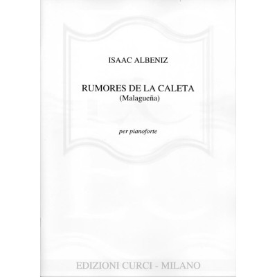 Albeniz - Rumores de la Caleta  per Pianoforte