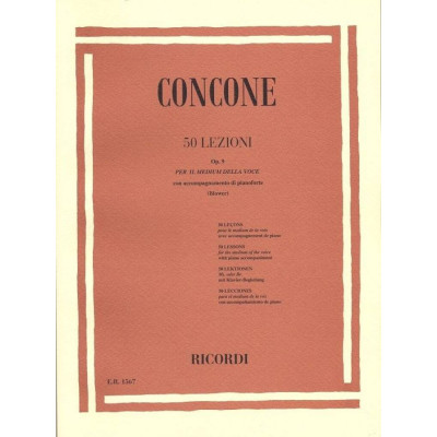 Concone - 50 Studi Op.9 per Voce Media