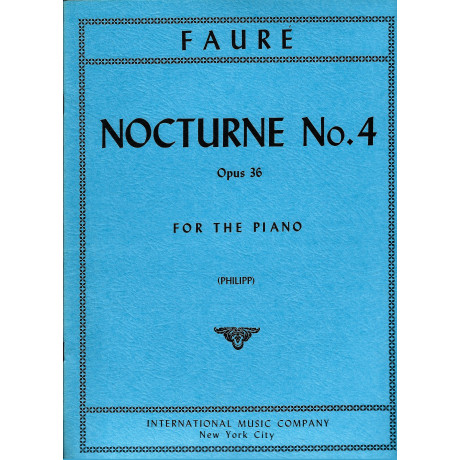 Faurè - Notturno n.4 per Pianoforte