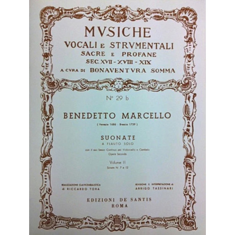 Marcello - 12 Sonate Vol.2 per Flauto e Piano