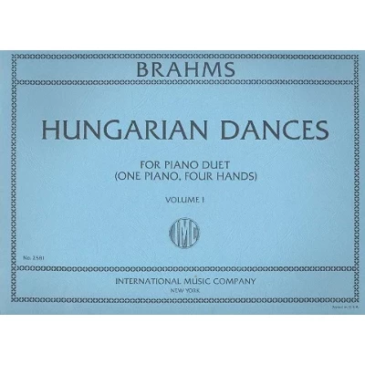 Brahms - Danze Ungheresi Vol.1 per Pianoforte a 4 Mani