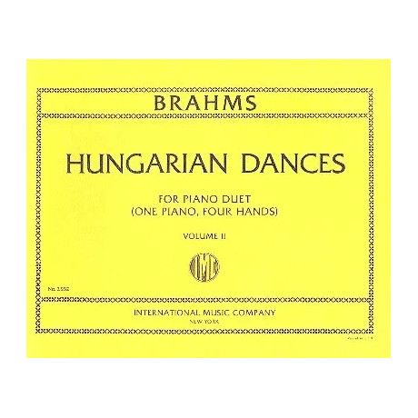 Brahms - Danze Ungheresi Vol.2 per Pianoforte a 4 Mani