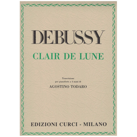 Debussy - Clair de Lune per Pianoforte a 4 Mani