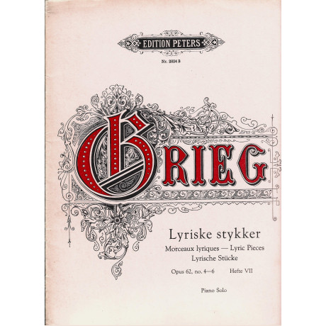 Grieg - Pezzi Lirici Op.62 Vol.2 per Pianoforte