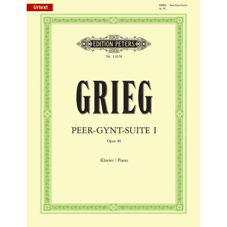Grieg - Peer-Gynt - Suite I Op.46  per Pianoforte