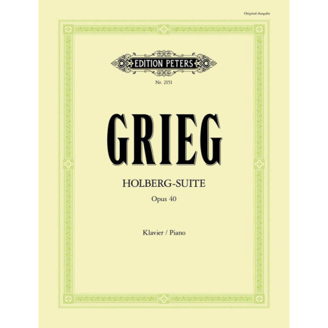 Grieg - Holberg Suite  Op.40  per Pianoforte