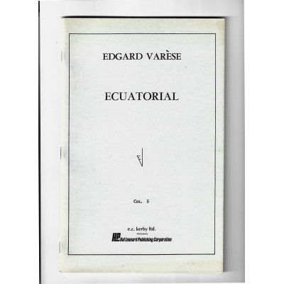 Varèse - Ecuatorial Study Score