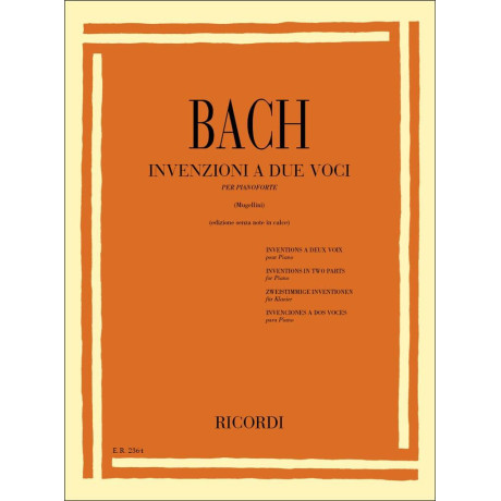 Bach - Invenzioni a 2 Voci per Pianoforte