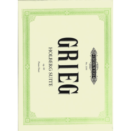 Grieg - Holberg Suite Op.40 per Pianoforte a 4 Mani