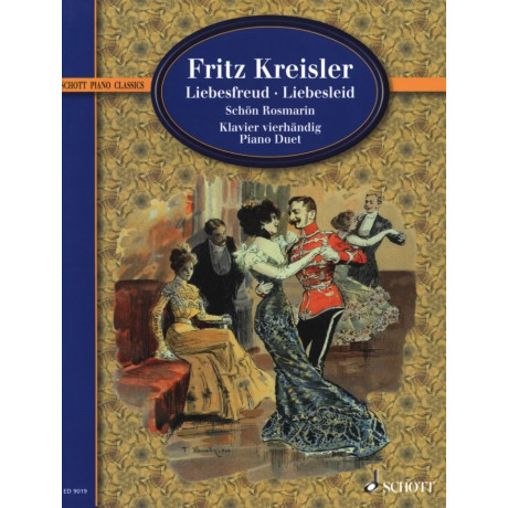 Kreisler- Liebesfreud-Liebesleid-Schon Rosmarin per Pianoforte a 4 Mani