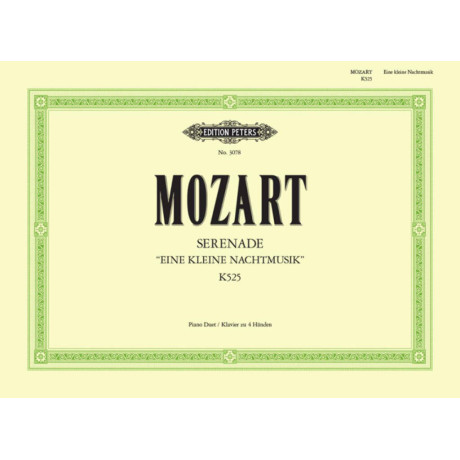 Mozart - Serenade Eine Kleine Nachtmusik K525  per Pianoforte a 4 Mani