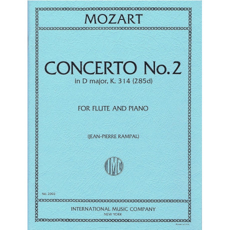 Mozart - Concerto n.2 in Re Maggiore KV314 Flauto e Pf.