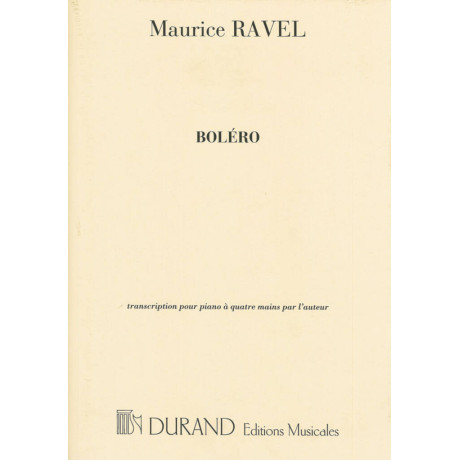 Ravel-  Bolero per Pianoforte a 4 Mani