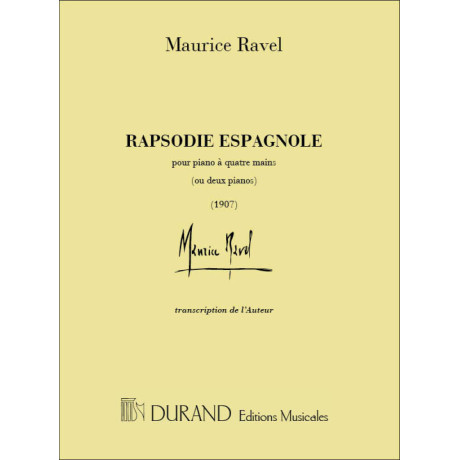 Ravel - Rapsodia Spagnola per Pianoforte a 4 Mani o 2 Pianoforti
